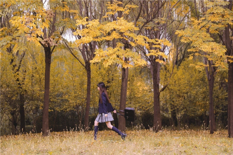 青春靓丽校园女神日系制服写真