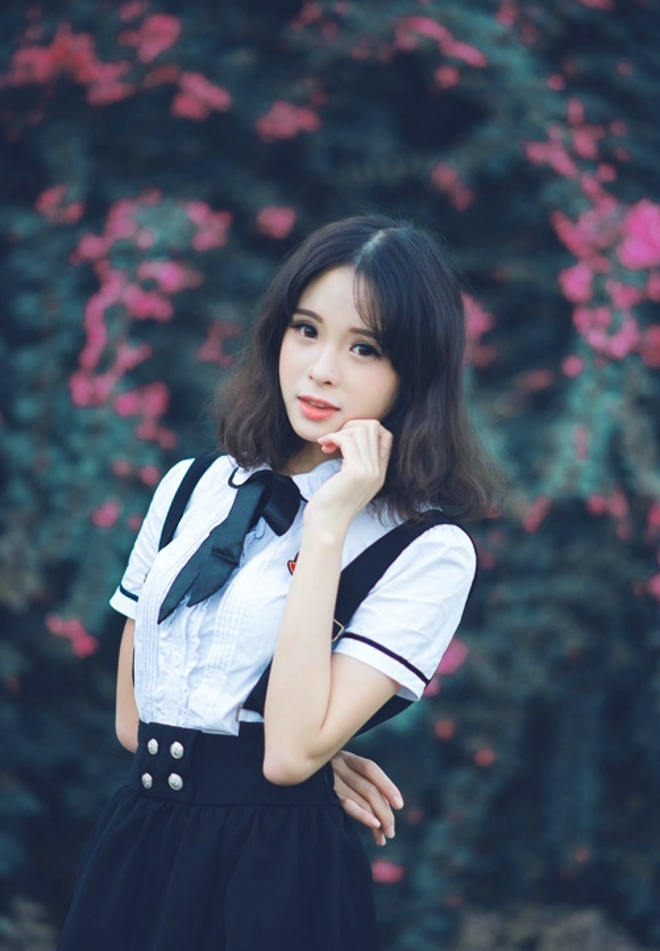 校园女神齐肩短发青春靓丽套图