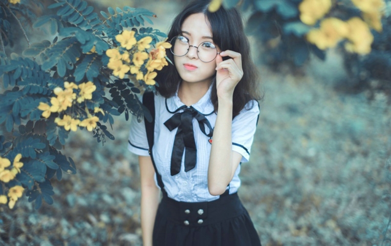 校园女神齐肩短发青春靓丽套图