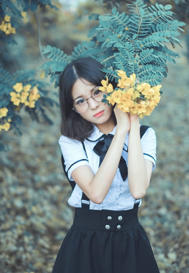 校园女神齐肩短发青春靓丽套图