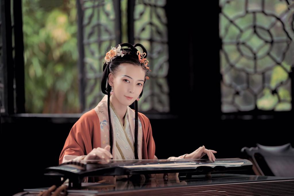 冰肌玉骨汉服美女唯美古风摄影