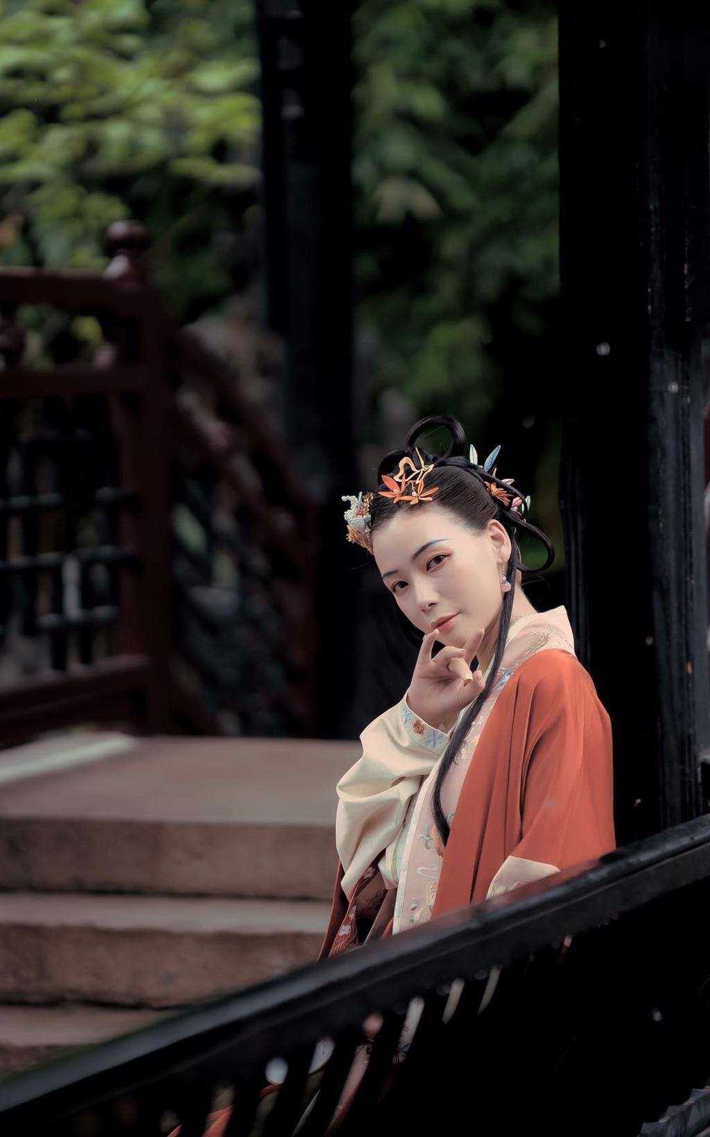 冰肌玉骨汉服美女唯美古风摄影