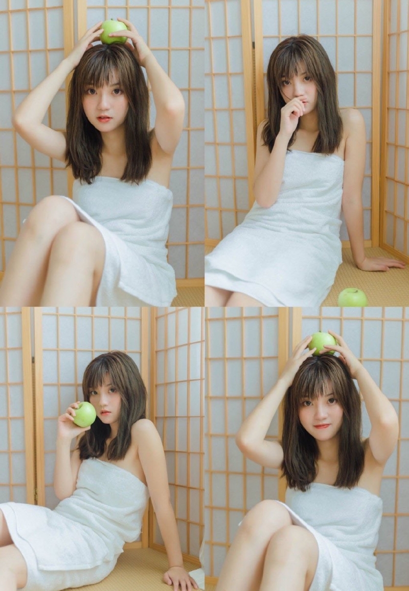 浴巾美女湿身诱惑人体艺术写真