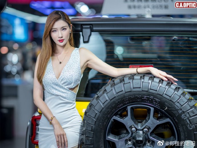 高跟美女车模美腿翘臀诱惑写真