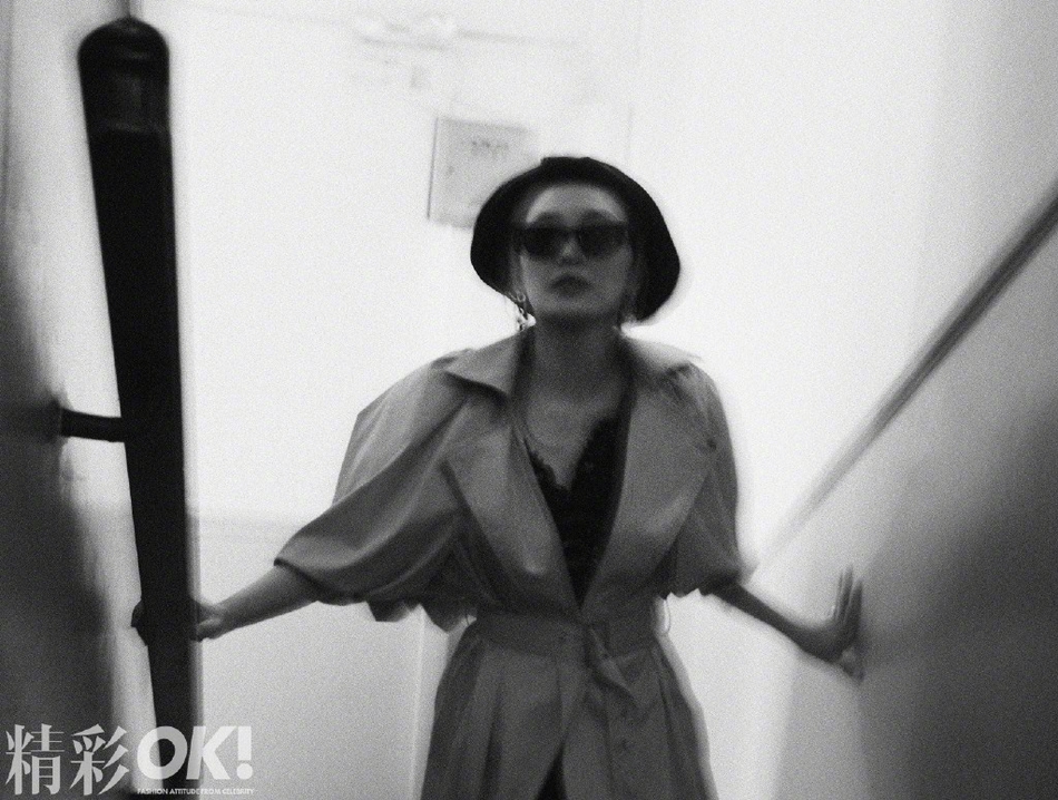 陈小春应采儿变身黑衣人夫妇写真