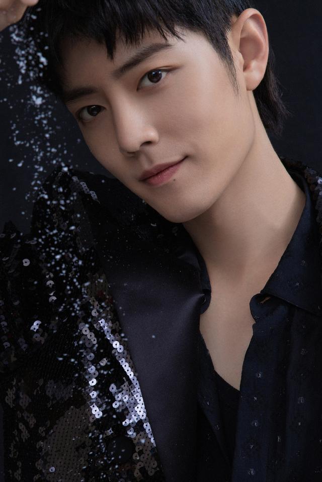 肖战亮片西装尽显俊朗沉稳写真