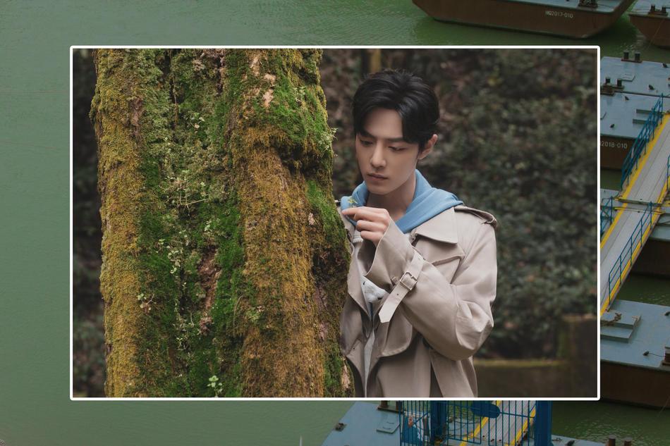 肖战与家乡合影充满烟火气写真