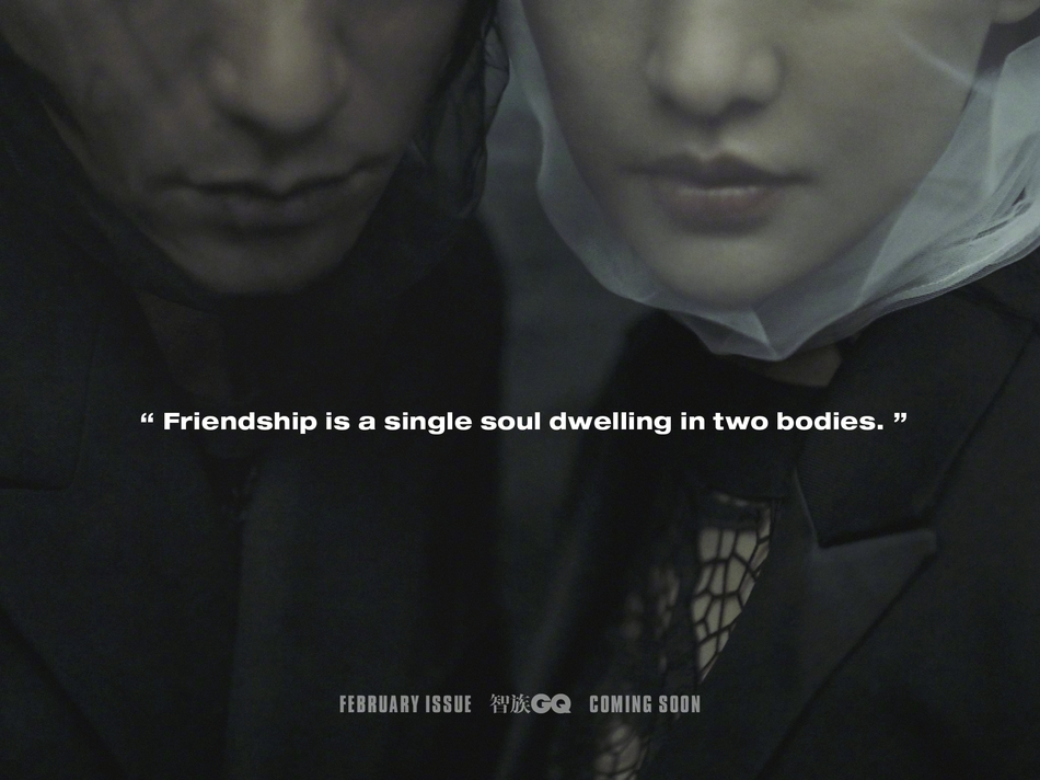 陈坤周迅依肩凝视默契十足写真