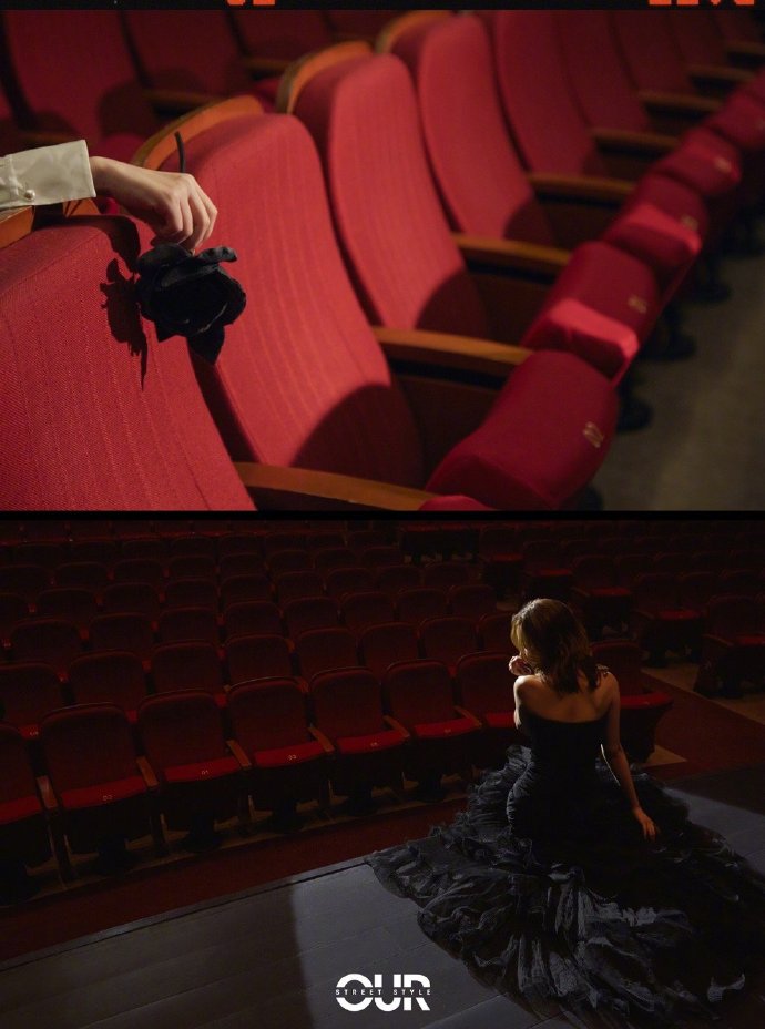 吴昕置身舞台演绎万种风情写真