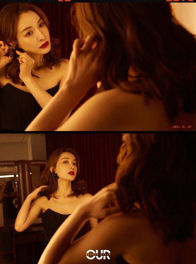 吴昕置身舞台演绎万种风情写真