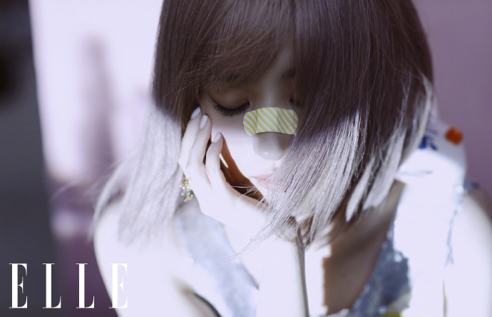 刘亦菲二次元粉发可甜可飒写真