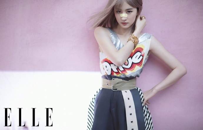 刘亦菲二次元粉发可甜可飒写真