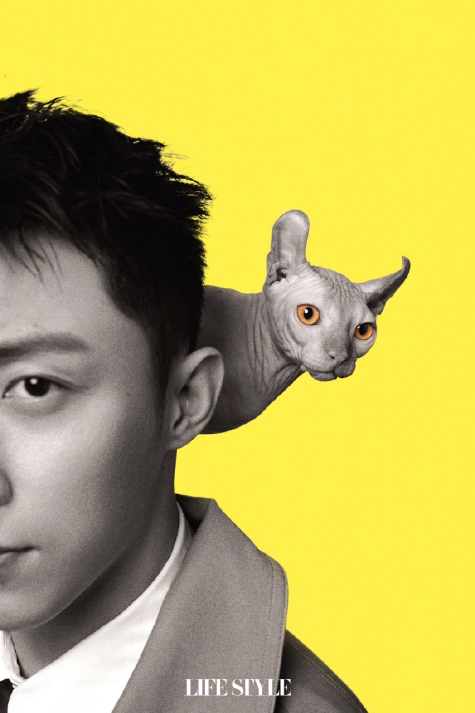 黄景瑜利落短发颇具文艺气息写真