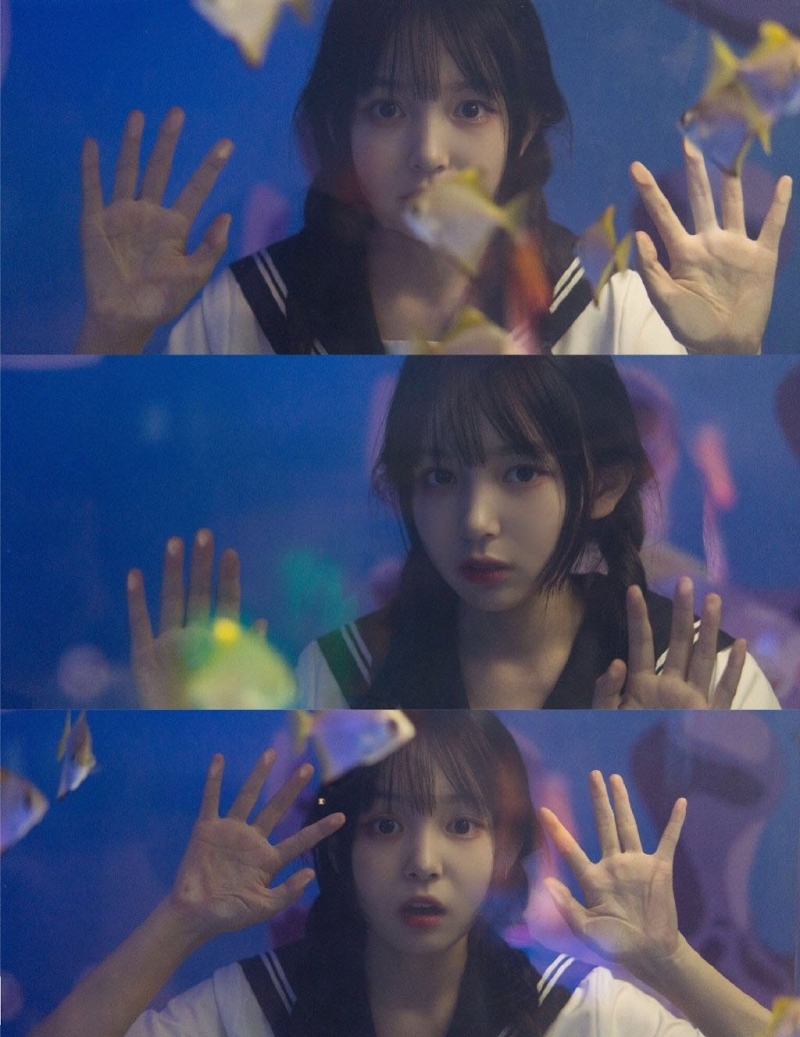 清纯水手服美少女水族馆私房照