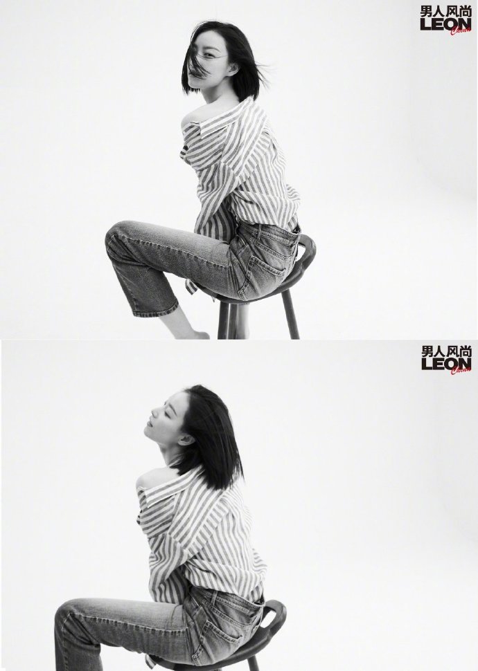 倪妮利落短发又美又飒时尚写真