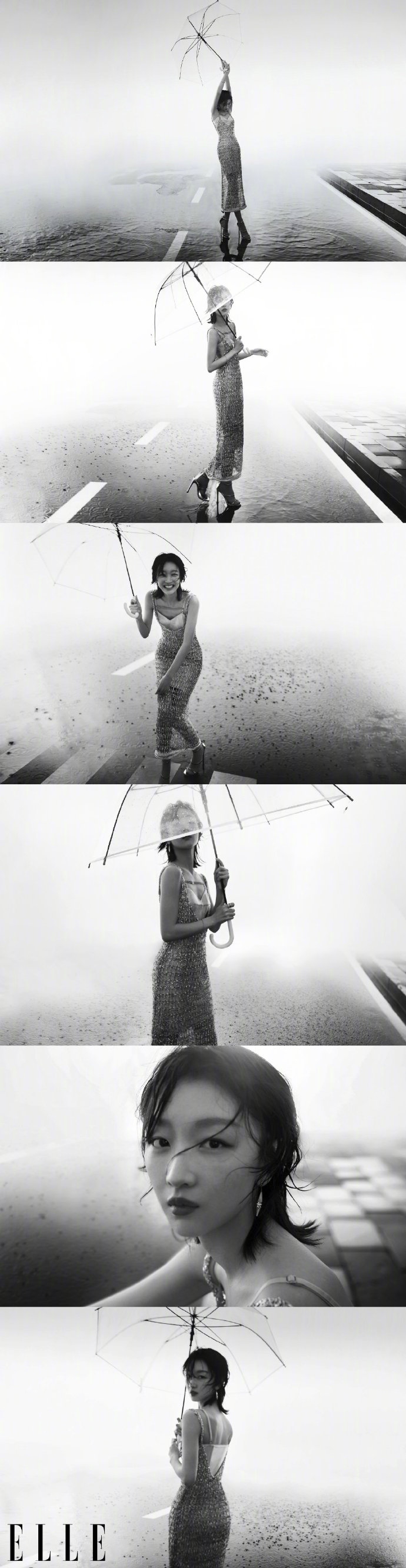 周冬雨贴墙闭眼电影感十足写真