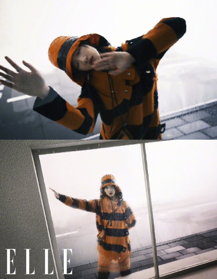 周冬雨贴墙闭眼电影感十足写真