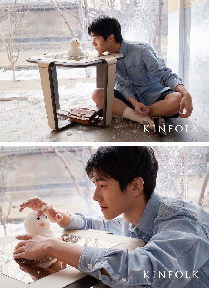 刘昊然简约西装造型清新自然写真