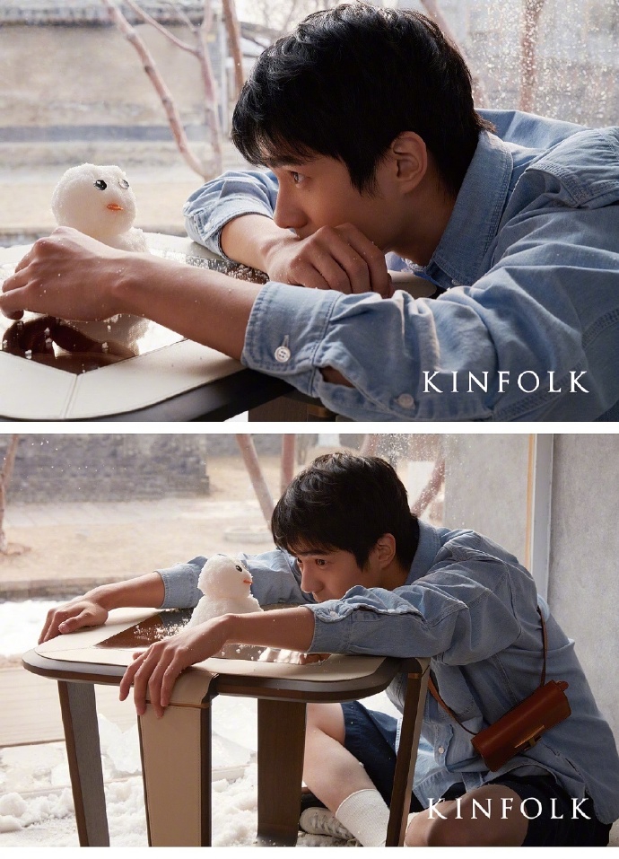 刘昊然简约西装造型清新自然写真