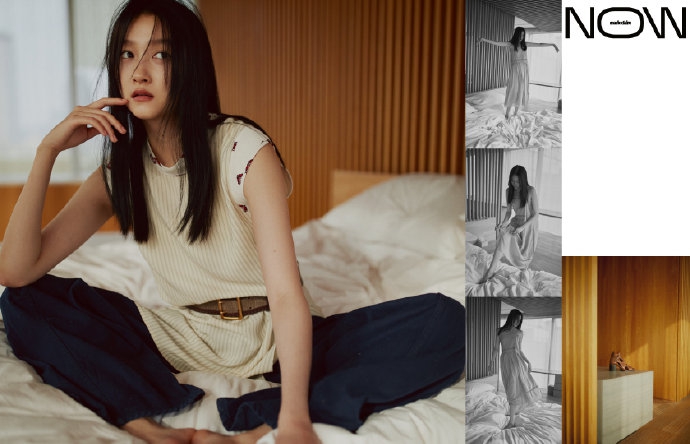 关晓彤衬衣叠穿故事感满满写真