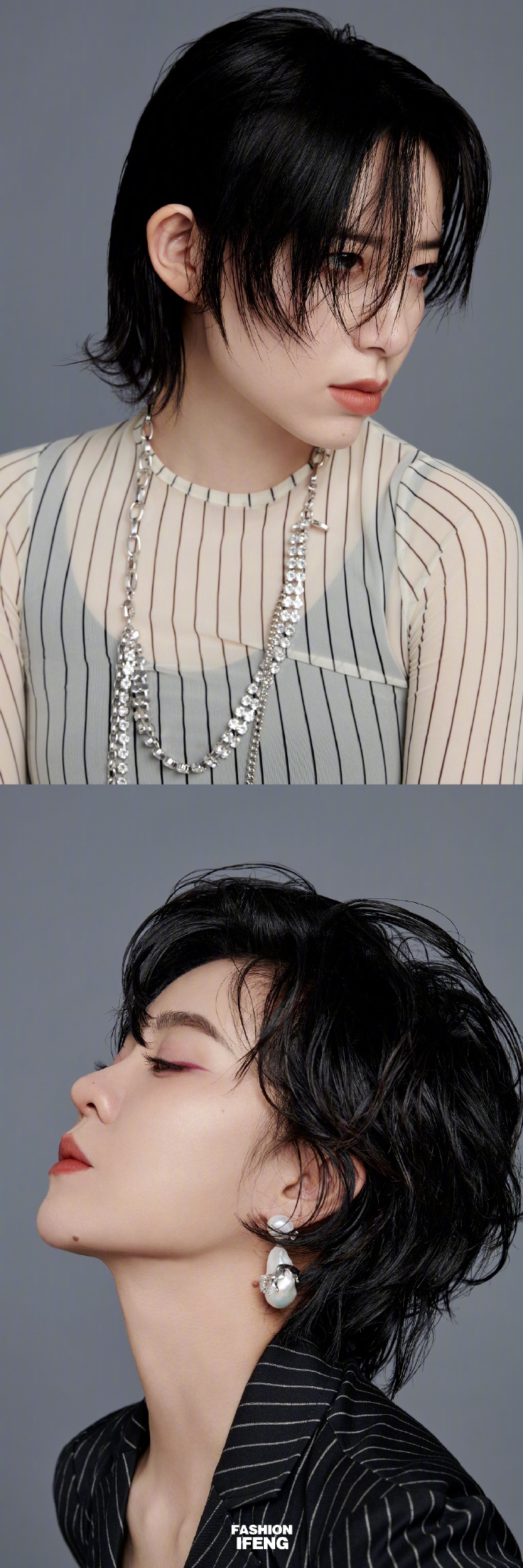 李斯丹妮郁可唯黑衣人杂志写真