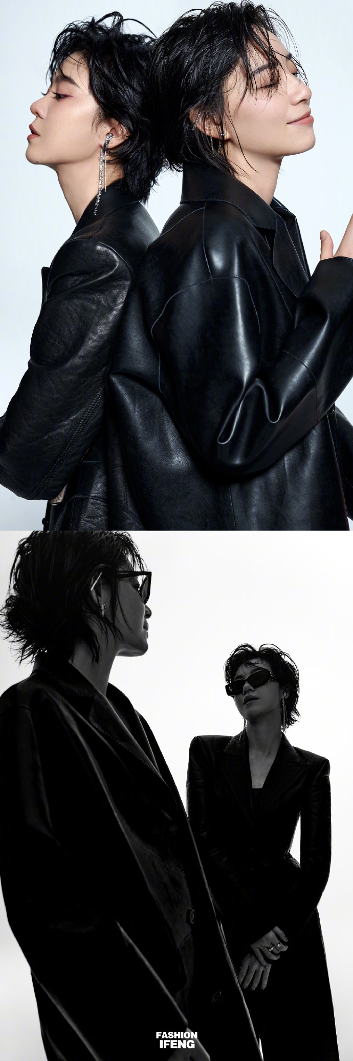 李斯丹妮郁可唯黑衣人杂志写真