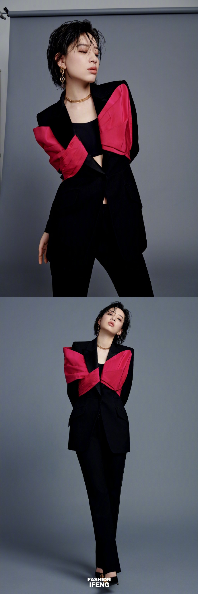 李斯丹妮郁可唯黑衣人杂志写真