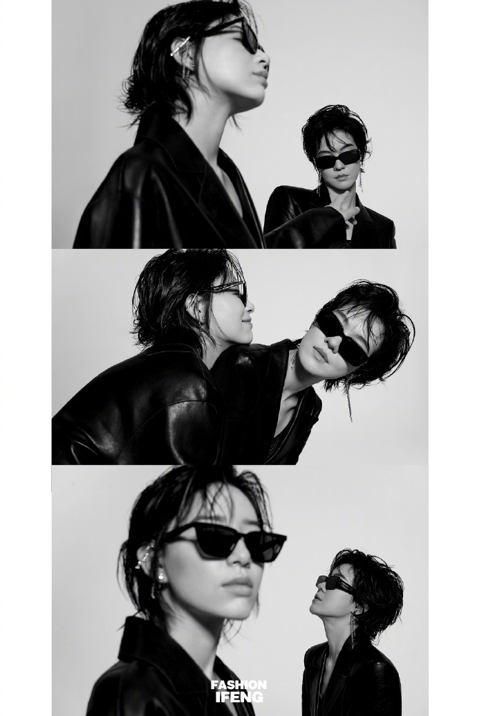 李斯丹妮郁可唯黑衣人杂志写真
