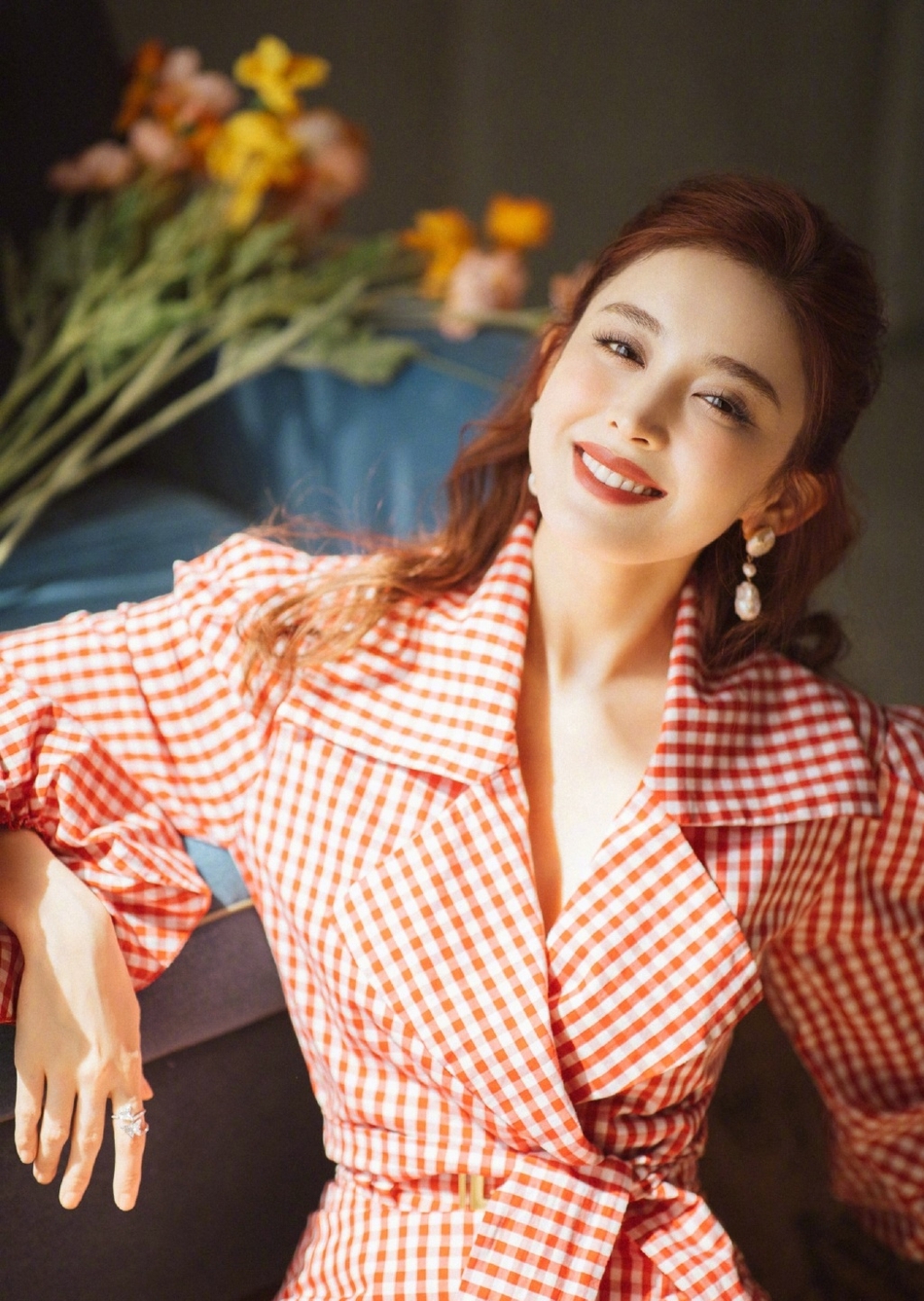 古力娜扎午后暖阳浪漫甜美写真