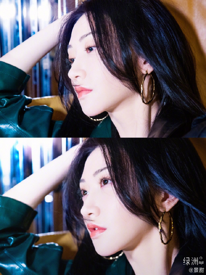 景甜时尚造型酷飒不失优雅写真