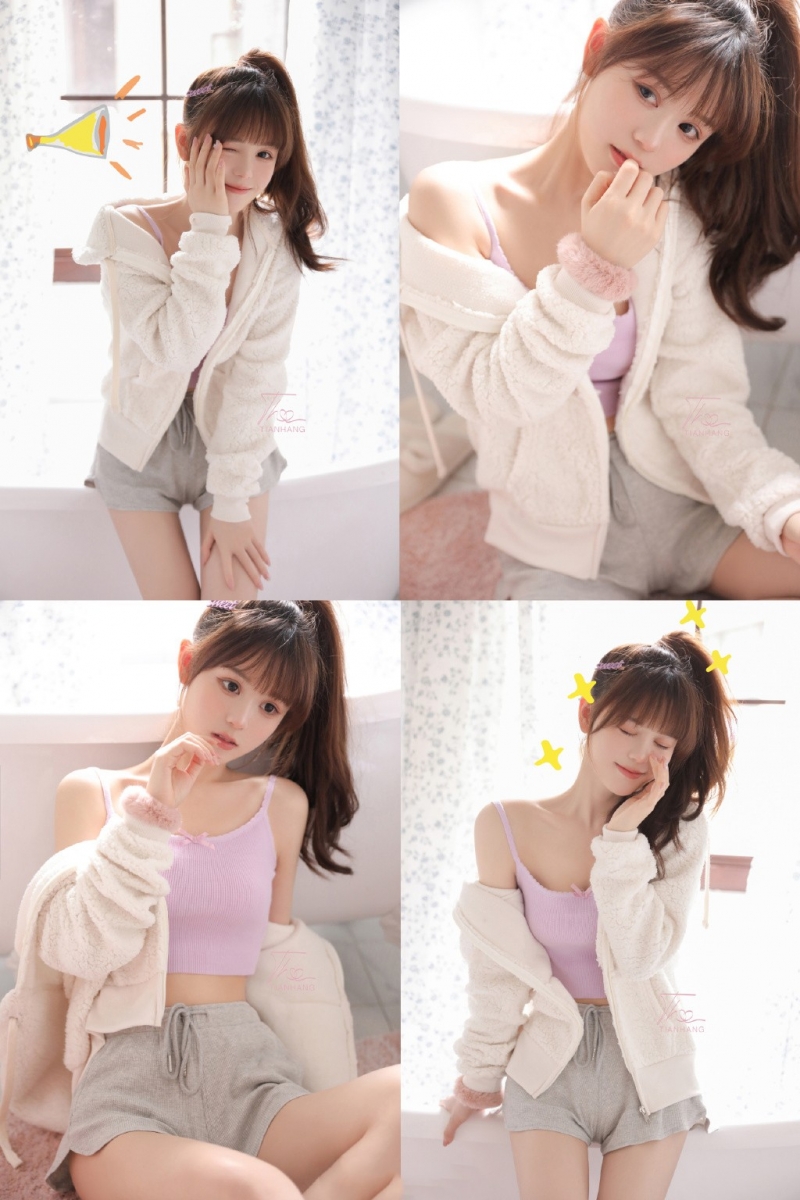 高马尾美少女小蛮腰大长腿写真