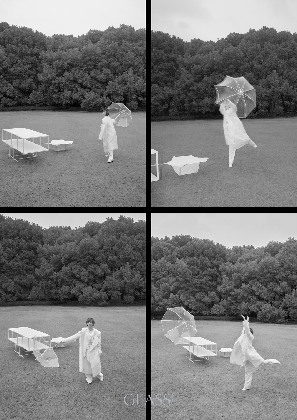 孙俪置身绿林感受自然杂志写真