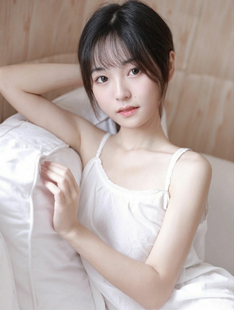 邻家女孩香肩锁骨室内个人写真