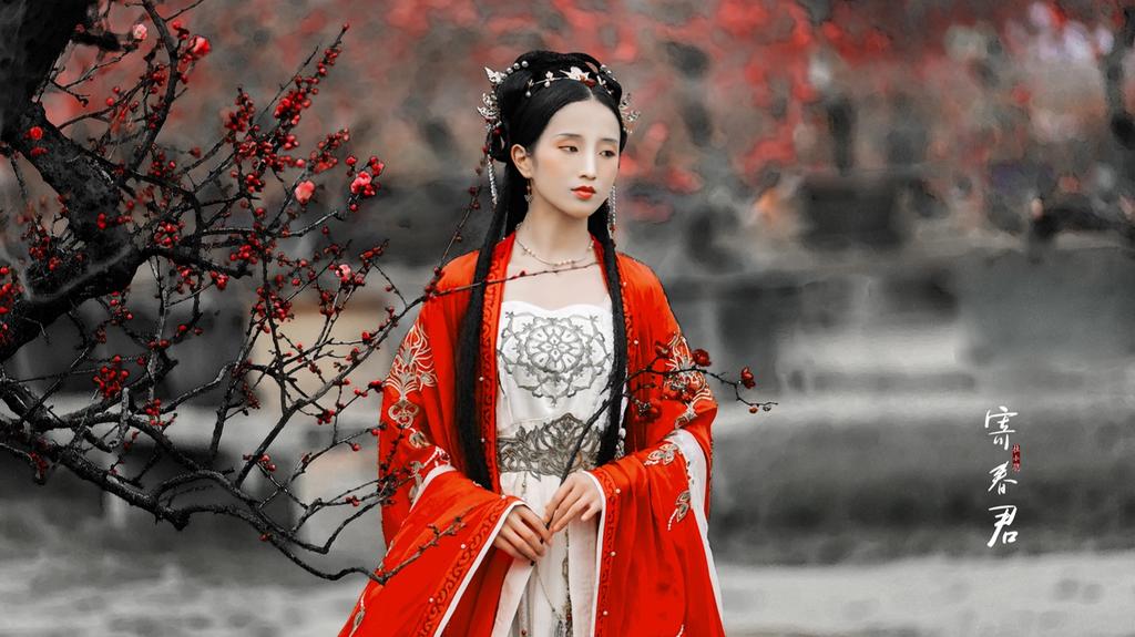 古装美女红妆素裹风情万种美图