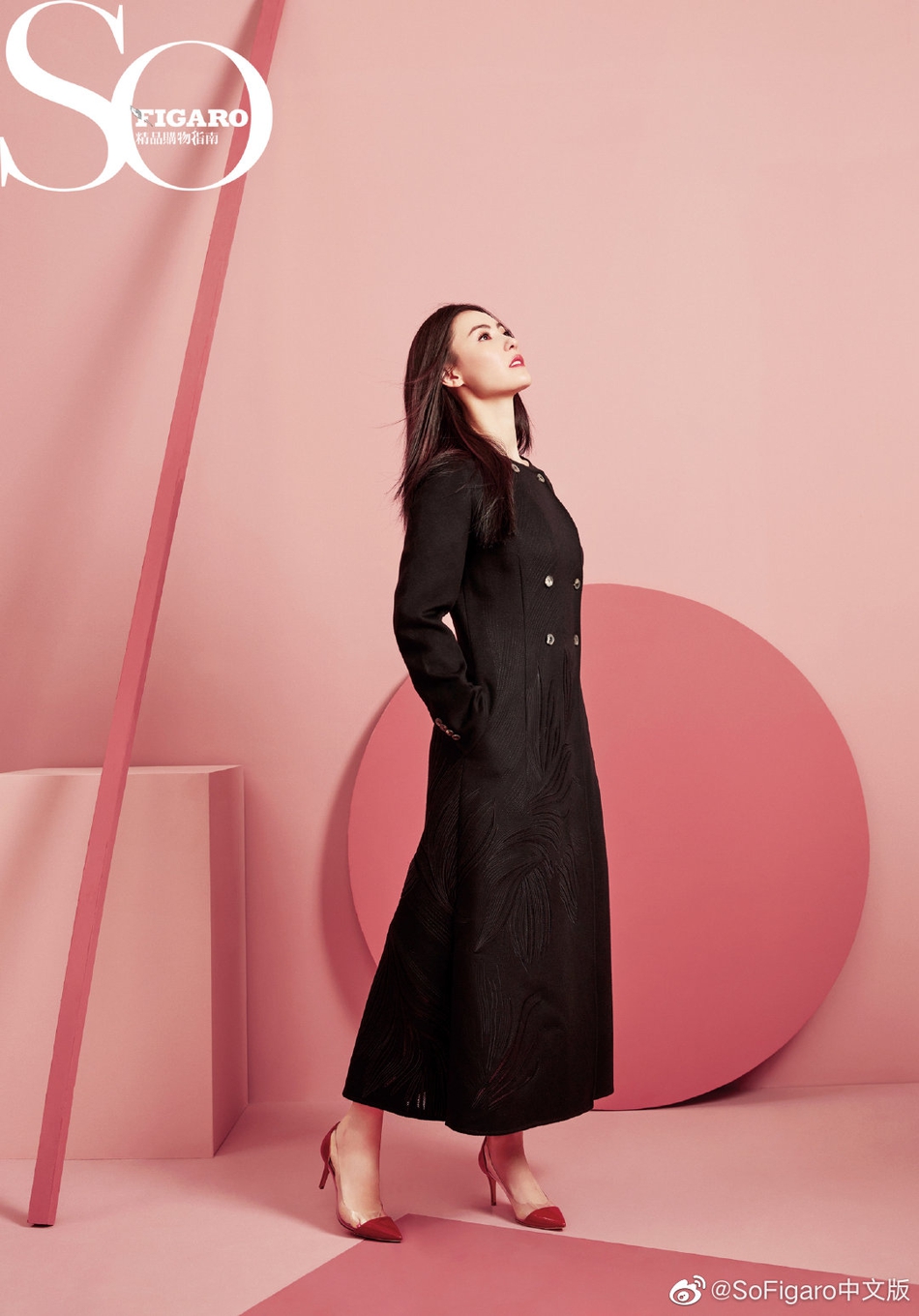 张柏芝淡雅妆容精致侧颜520写真